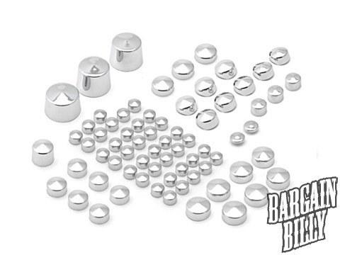 Motorcycle frame bolt caps for harley davidson softail twin chrome toppers kit