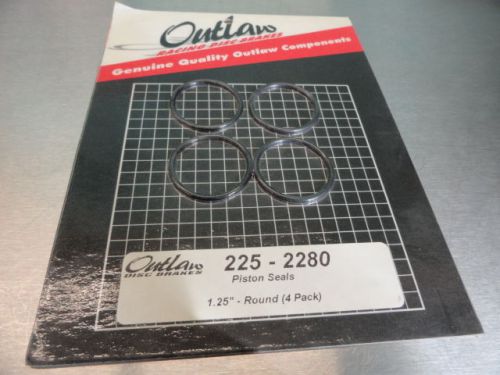 Close-out rebco racing outlaw disc brake caliper piston seals 1.25&#034; round 4pk