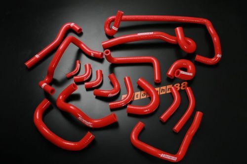 Autobahn88 silicon radiator heater hose kit skyline r32 gtr rb26dett - red