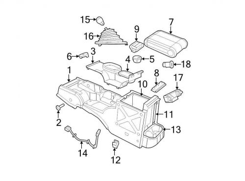 Chrysler oem jeep console hinge 68002741aa image 8