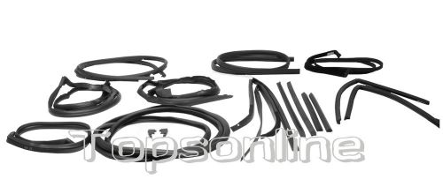 Mercedes r107 280sl 350sl 380sl 450sl 500sl 17 piece rubber weather seal kit new