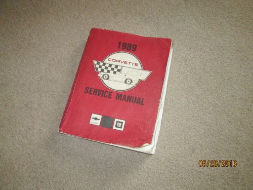 1989 corvette service manual