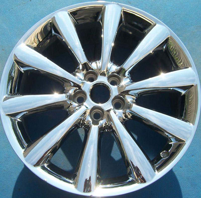 One 10 11 12 jaguar xk xj xk8 19" x8.5" factory chrome wheel rim artura front