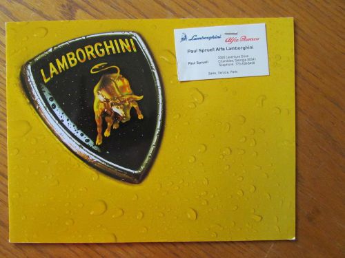 Lamborghini sales catalog brochure diablo roadster , vt, sv