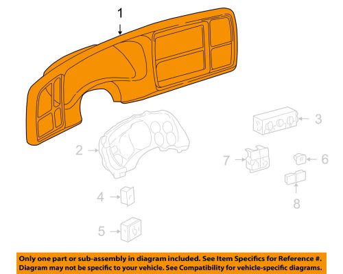 Gmc gm oem 04-06 yukon xl 1500 cluster switches-cluster bezel 15804984