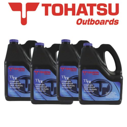 Oem tohatsu outboards 2-stroke 100% synthetic motor oil case of 4 gallons