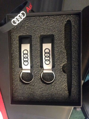 ** orignal audi key chains, wristband and box from dealership