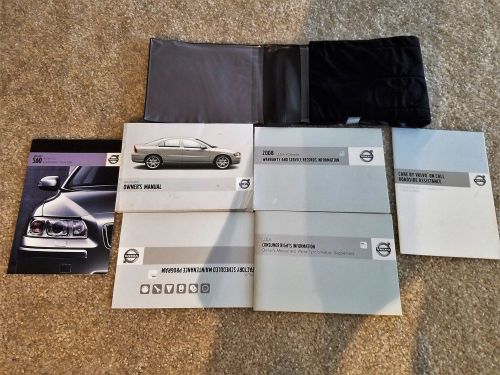 2008 volvo s60 owners manual with leather case