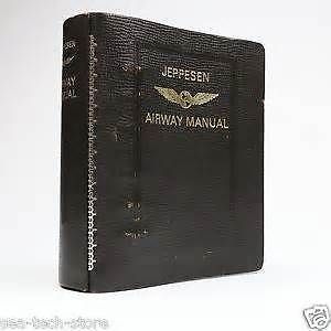 Jeppesen 2&#034; chart binder leather cowhide pilot