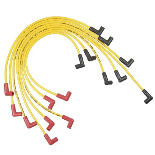 Accel 5048y custom fit super stock spiral spark plug wire set