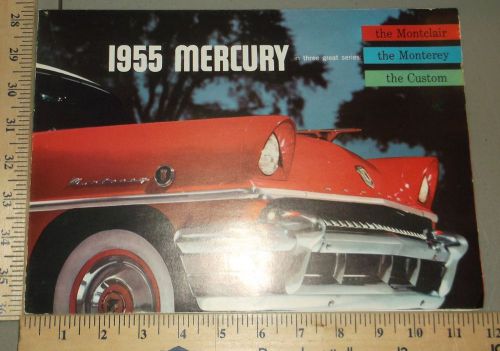 1955 mercury brochure folder original