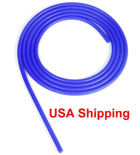 Blue 1/8&#034;(3mm) vacuum silicone hose intercooler coupler pipe turbo 10 feet