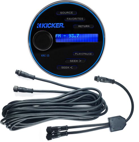 Kicker krc15 remote commander controler w/ 25&#039; extension cable, y splitter cable