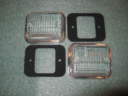 Mg new pairr reverse lamp lens  mgb  midget sprite jag