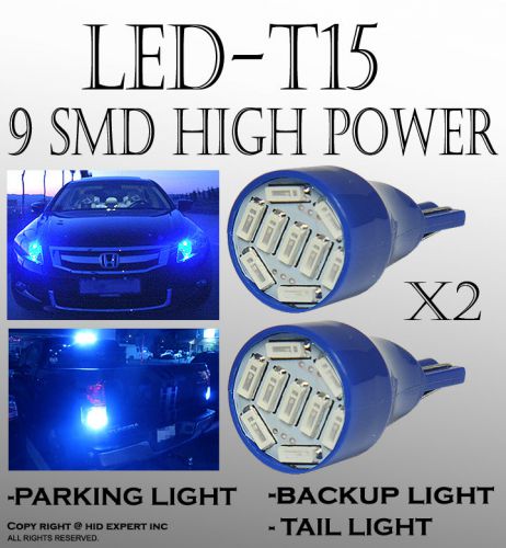 Icbeamer 4pcs bright blue t15 168 921 led usdot parking light new bulb yb11699