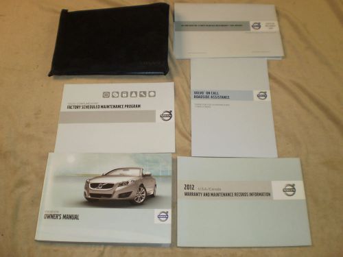 2012 volvo c70 convertible car owners manual books guide case all models