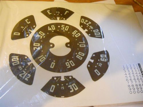 1950 1951 1952 1953 chevrolet gmc truck speedometer and gauge face decal set new