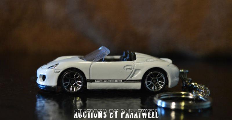 10 '11 '12 '13 porsche boxter spyder 1/64 custom keychain fob porte cles llavero