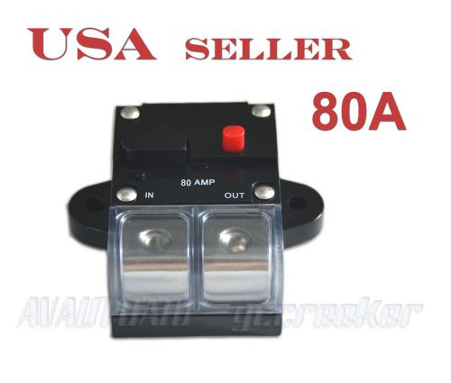 80amp aps 2/0 gauge car audio inline power circuit breaker for 12v system cb8