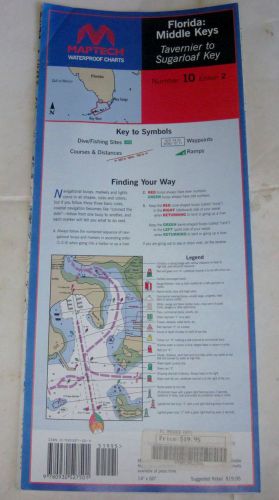 Waterproof chart, ‘florida middle keys’ , tavernier to sugarloaf key