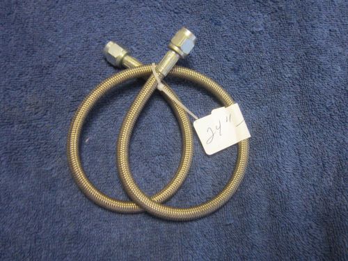 Nos 24 inch -4 an nitrous / fuel braided steel solenoid hose, nice