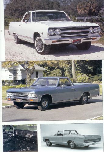 1964 1965 1966 1967 chevrolet  elcamino 17 page color article chevy chevelle