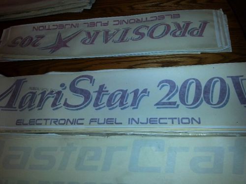 Mastercraft maristar 200v decal pair (2) ruben/mtn rock 27&#034; x 4-3/4&#034;