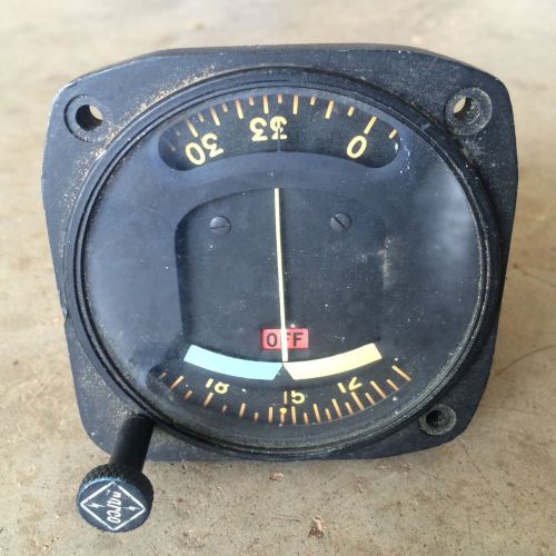 Aircraft instrument indicator gauge avionics narco cs-3a course selector &amp; omni