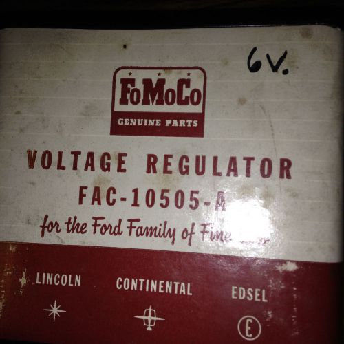 Nos ford, lincoln, mercury 6v regulator in closed origional container