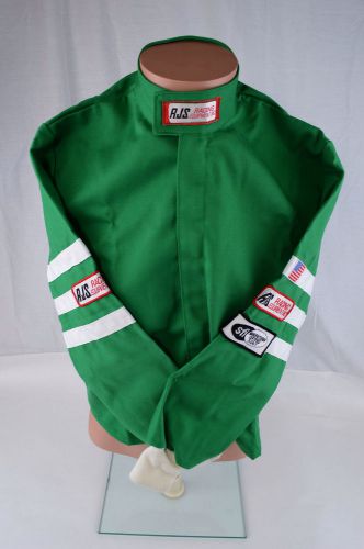 Rjs racing adult sfi 3-2a/1 classic fire suit jacket green size small