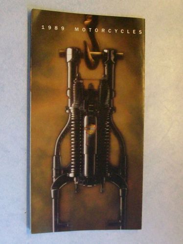 1989 harley davidson  27 year old brochure in great condition  cheap !