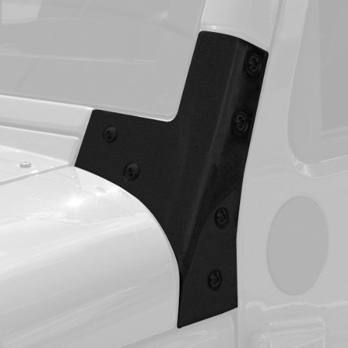 Rugged ridge 11209.03 black windshield bracket - pair