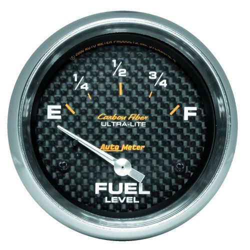 Auto meter 4816 carbon fiber; electric fuel level gauge