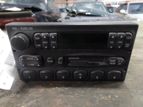 98 99 00 01 mercury mountaineer radio stereo am-fm-cassette f87f-19b132-ab