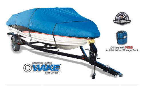 Wake monsoon series boat cover, fits 12&#039;-14&#039; l, caribbean blue, wm1214b, model a