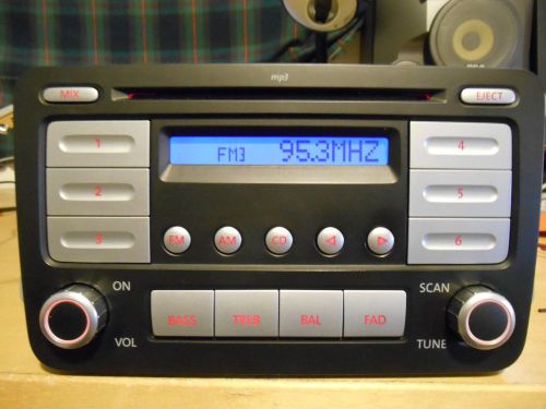 Volkswagen rabbit a/v equipment receiver (radio), am-fm-cd, id 1k0035161c 06 0