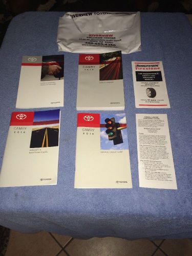 2016 toyota camry owners manual with plastic dealership case – used