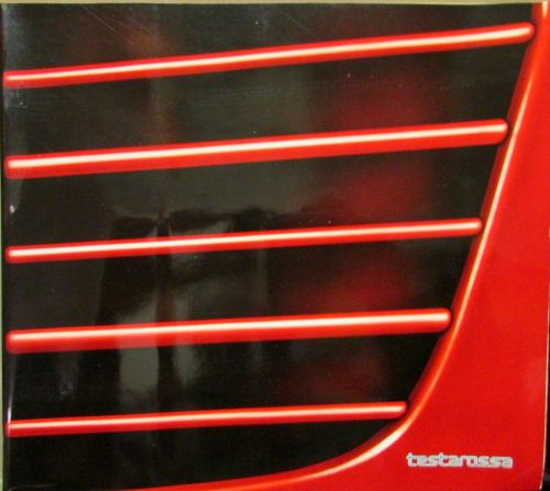 1984 1985 ferrari testarossa usa version dealer sales brochure