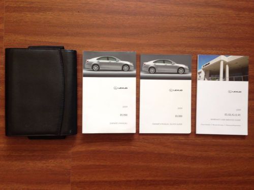 2009 09 lexus es 350 owner&#039;s manual handbook user guide books set es350 oem