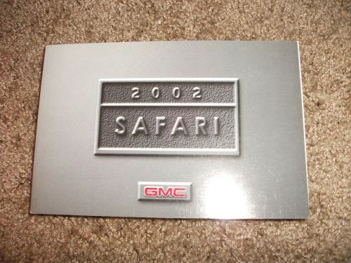 02 2002 gmc safari owners owner&#039;s manual