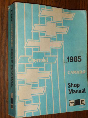 1985 camaro shop manual / shop book / original!!!