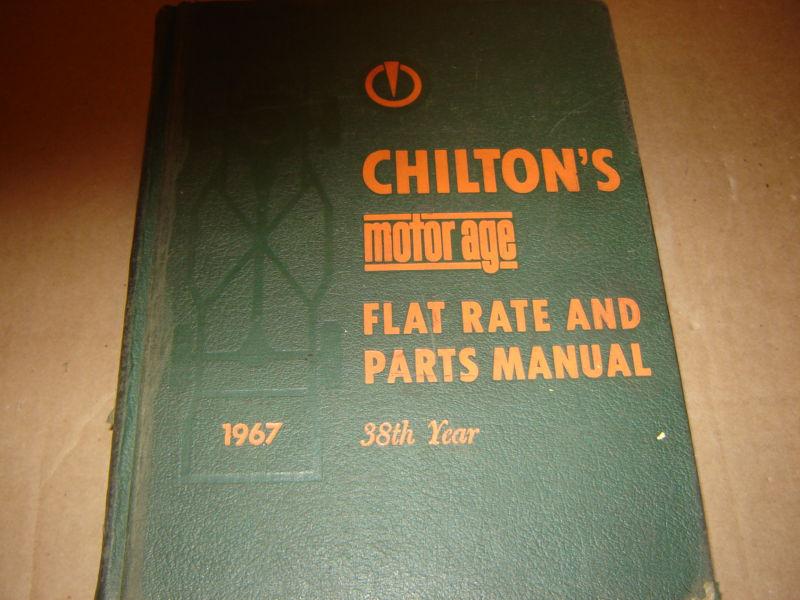 1960-67chilton's flat rate & parts no.manual camaro,mustang,vette,,falcon,dodge 