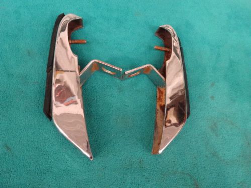 1971-72 charger front bumper guards, 1-pr, clean &amp; straight, great for rechrome