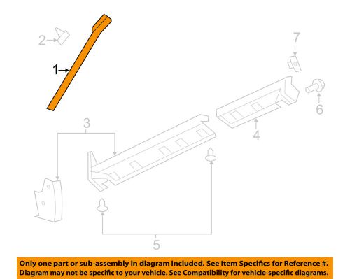 Jeep chrysler oem patriot exterior moldings-pillar molding right 1bb32rxfag