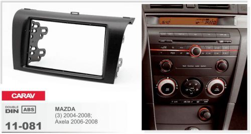 Carav 11-081 2din car radio dash kit panel for mazda 3 2004-2008; axela 06-2008