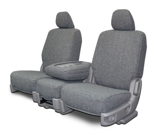 2011 - 2016 ford f-250 f-350 front &amp; rear custom fit grey tweed seat covers