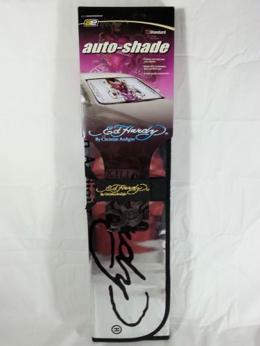 Auto expressions ed hardy love kills slowly metallic standard auto shade