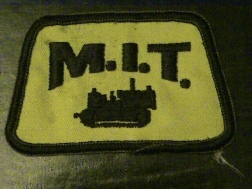 M.i.t. bulldozer,heavy equipement mfg.co. vtg patch