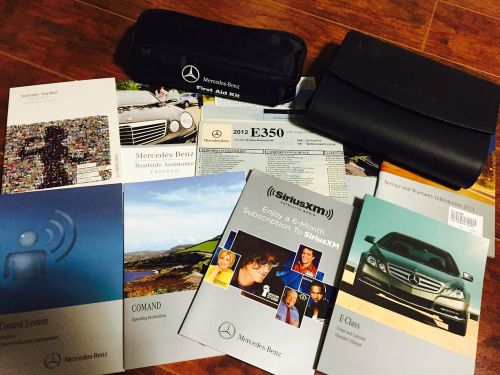 Mercedes 2012 e350 books and first aid kit