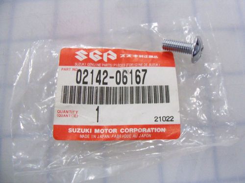 Nos suzuki 02142-06167 frame / tail lamp screw rm80 sp370 gs450 gs650 gs1100